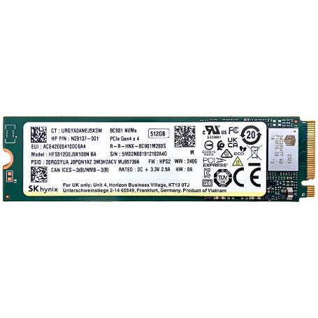 اس اس دی SK Hynix BC901 NVMe ظرفیت ۵۱۲ گیگابایت