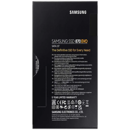 SSD سامسونگ 870 EVO 4TB با سرعت ۵۶۰MB/s