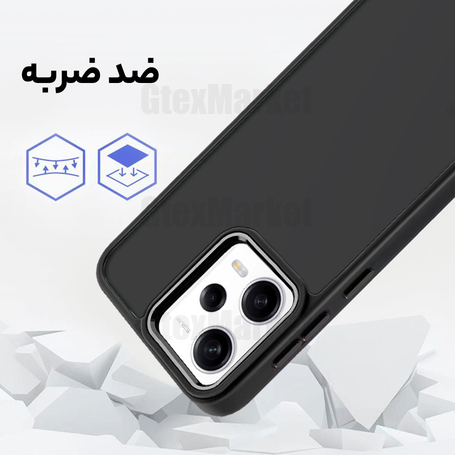 کاور ونزو مدل Matte مناسب برای گوشی موبایل شیائومی Poco X5 5G / Redmi Note 12 (5G) مشکی