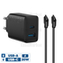 شارژر دیواری 20 وات انکر مدل B2348 به همراه کابل USB-C به طول 1.5 متر مشکی