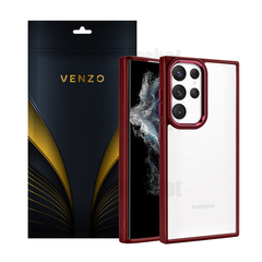 کاور ونزو مدل Shine مناسب برای گوشی موبایل سامسونگ Galaxy S23 Ultra قرمز