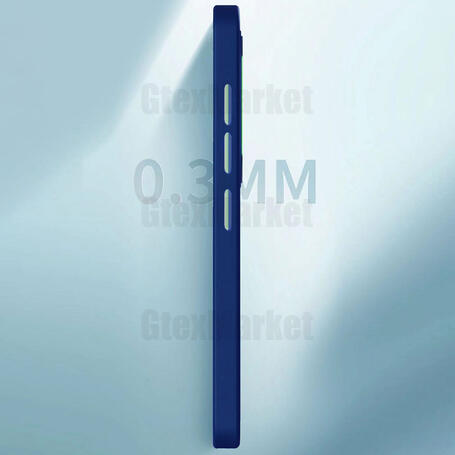 قاب موبایل سامسونگ Galaxy A12 مدل Matte آبی