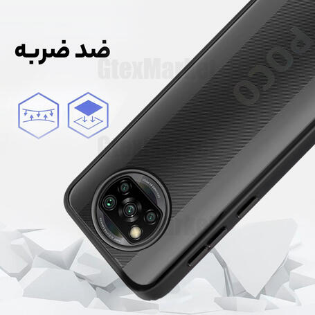 قاب موبایل شیائومی Poco X3 NFC / Poco X3 Pro مدل Shine مشکی