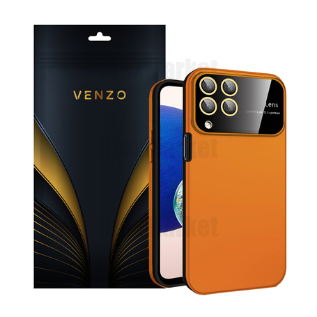 کاور ونزو مدل Silco مناسب برای گوشی موبایل سامسونگ Galaxy A12 نارنجی
