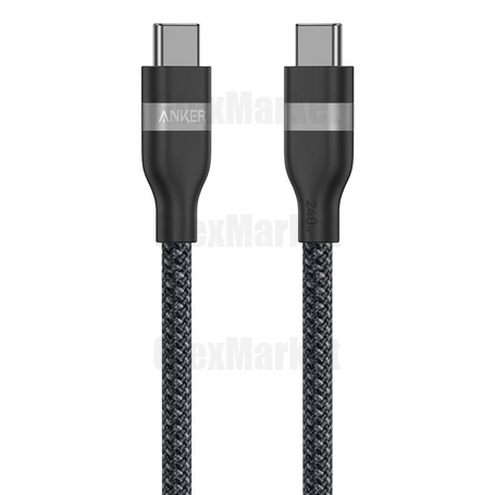 کابل تبدیل USB-C به USB-C انکر مدل A82E2 طول 0.9 متر با توان 240 وات