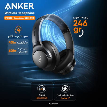 هدست بلوتوثی انکر مدل Soundcore Q20i ANC