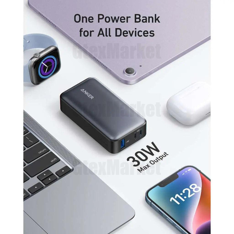 پاوربانک انکر مدل A1256 ظرفیت 10000 میلی آمپر ساعت