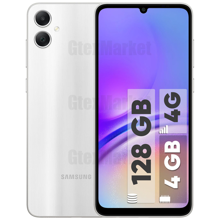 گوشی موبایل سامسونگ مدل Galaxy A05 دو سیم کارت ظرفیت 128 گیگابایت و رم 4 گیگابایت سفید