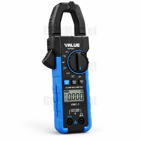 آمپر متر و مولتی متر کلمپی با تست خازن برند والئو VALUE مدل VMC-1