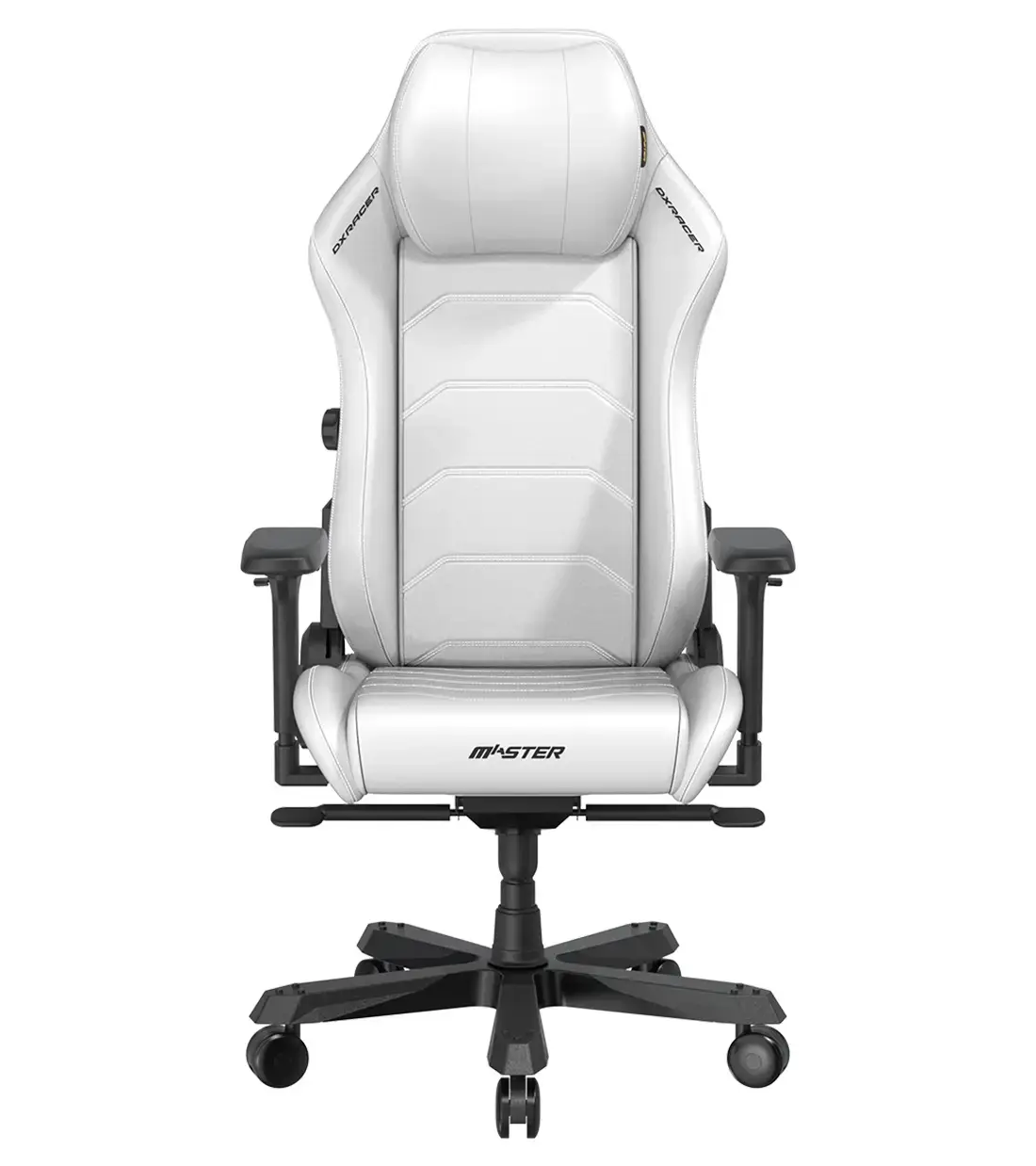 نمای نزدیک از روکش چرم میکروفایبر صندلی DXRacer Master Series 2025 XL با دوخت ظریف و کیفیت بالا